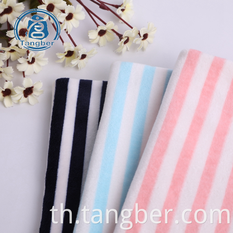 Stripe velvet fabric